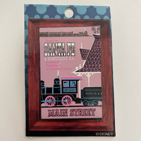 Disney 03 Disneyland Attraction Poster LE Pin MAIN STREET Santa Fe R.R. - Picture 1 of 4